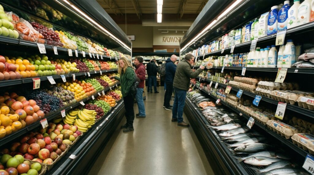 Цены в магазинах: мониторинг продуктовой корзины и причины колебаний - иллюстрация